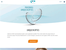 Tablet Screenshot of procornea.com